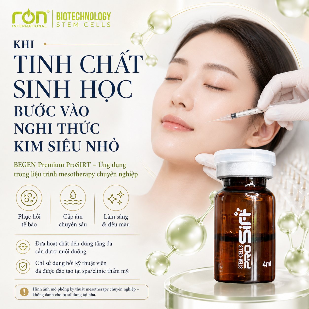 PROSIRT/ Tế Bào Gốc Điều Trị Sắc Tố, Trẻ Hóa, Trắng Da, Căng Bóng 4ml/lọ